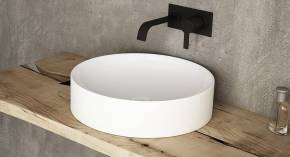 Nadgradni lavabo LUCENTE beli/crni mat  » Kliknite za uvecanje ->