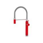 Elasticna gibljiva baterija za sudoperu sth CALDO FREDDO CRVENA-HROM