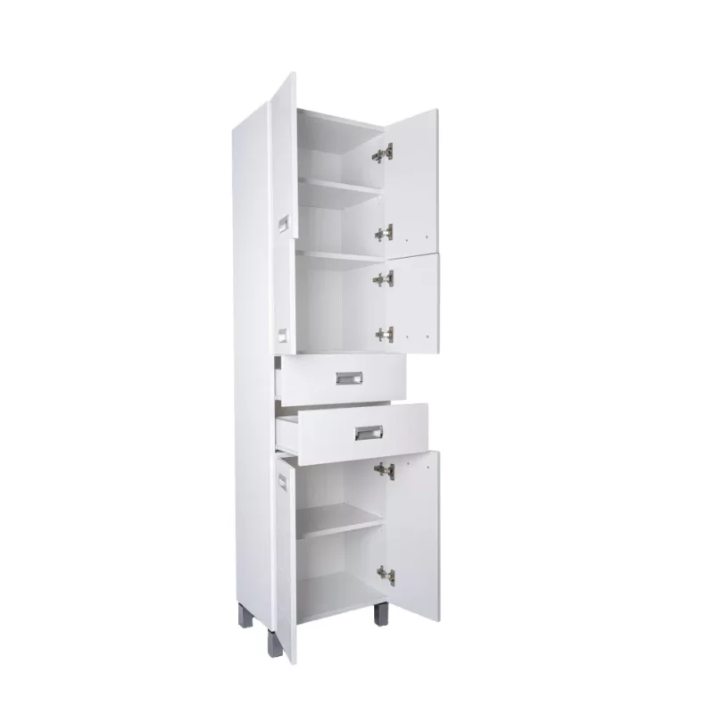 Dupla vertikala ormarić za kupatilo S sa policom