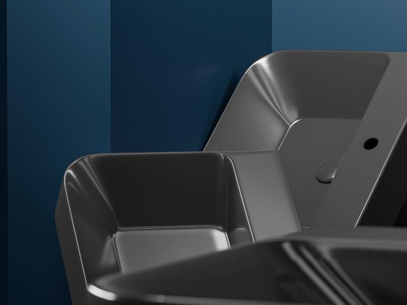 Lavabo ALLECRA MAT CRNI