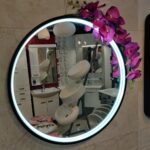 Ogledalo AURA fi 60 DELTA (fi 60) crno sa senzorom pokreta