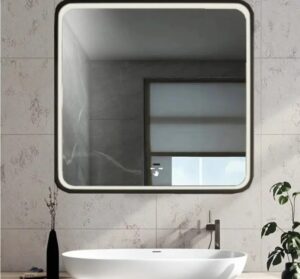 Ogledalo AURA 60 DELTA (60x65) crno