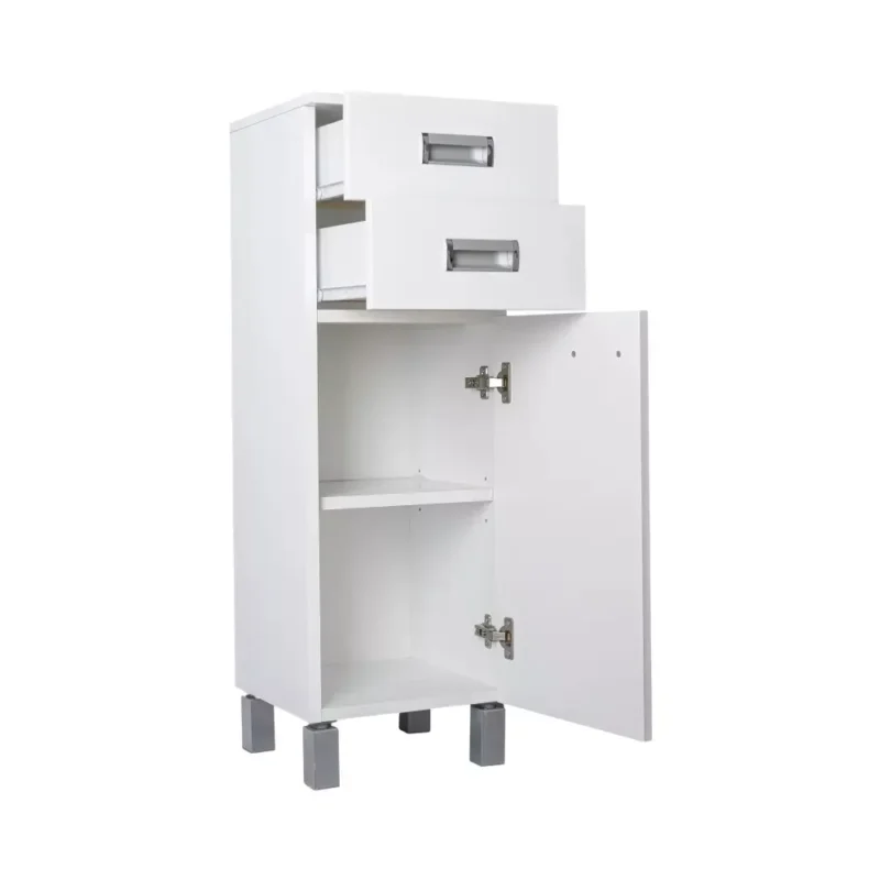 Poluvertikala ormarić za kupatilo S sa dve fioke i policom