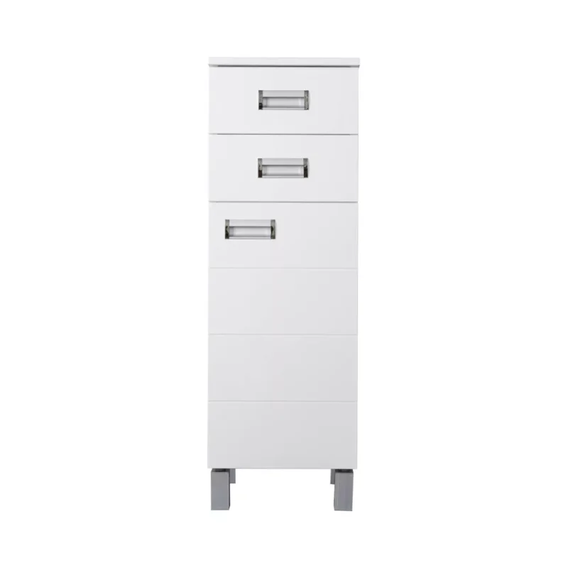 Poluvertikala ormarić za kupatilo S sa dve fioke i policom