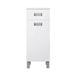 Poluvertikala ormarić za kupatilo S sa jednom fiokom i korpom za veš