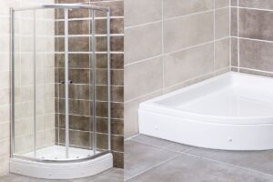 Tuš kada polukružna - ugaona STEP 1