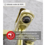 Baterija za kadu CALDO FREDDO ZLATNA - Slika 3