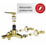 Baterija za kadu CALDO FREDDO ZLATNA