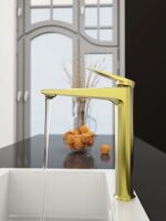 Baterija za lavabo visoka CALDO FREDDO ZLATNA