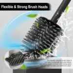 Četka za wc CRNA MAT OKRUGLA