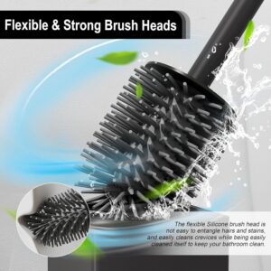 Četka za wc CRNA MAT OKRUGLA