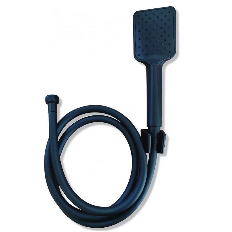 SET CRNI 1/3 Tuš ručica-Tuš crevo 1.5m-Držač tuša