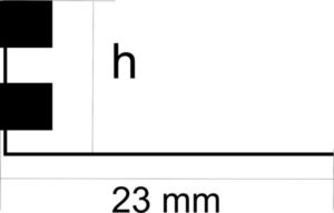 AL lajsna L MAT hrom 10mm x 2,7m DEBLJA