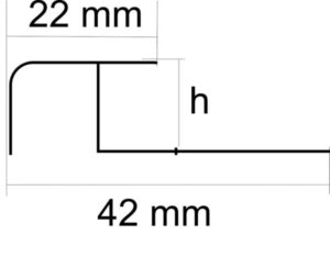 AL lajsna za stepenište hrom mat 10mm x 3m
