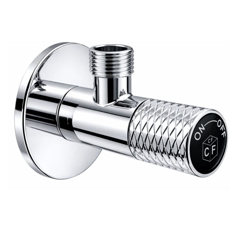 Ek ventil 1/2' x 3/8' sa gumicom CRNI STIKER CALDO FREDDO