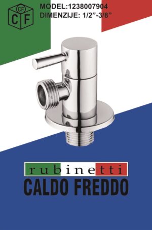 Ek ventil 1/2' x 3/8' sa keramikom LUX CF-13841238