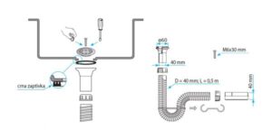 V&G FLEKSIBILNI SIFON ZA LAVABO S03000
