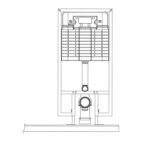 Fluenta FIT ugradni vodokotlić PEŠTAN