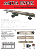 Tuš kanalna rešetka (slivnik) Aqua Inox V-line 60cm - Slika 3