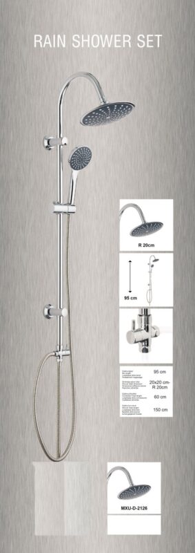 Konzola tuša komplet Φ200 set