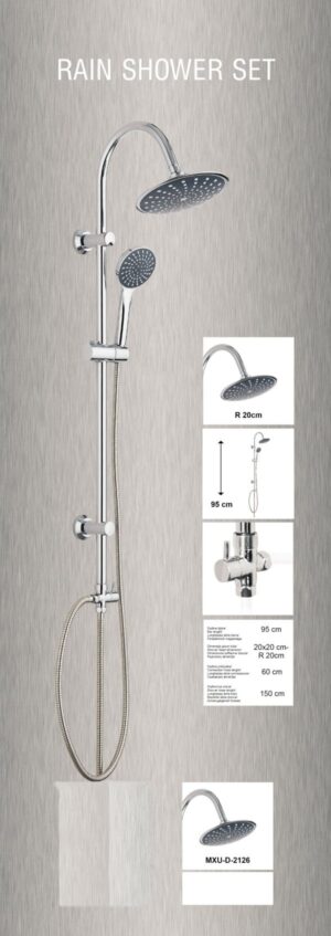 Konzola tuša komplet Φ200 set