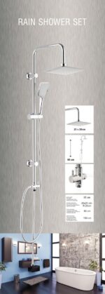 Konzola tuša komplet 200 x 200 set