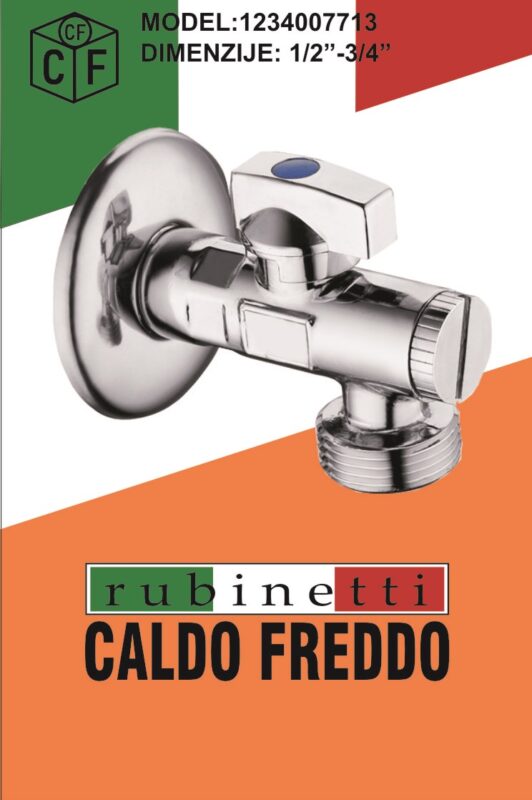 Kuglična slavina za veš mašinu 1/2' x 3/4' CALDO FREDDO CF-10401234