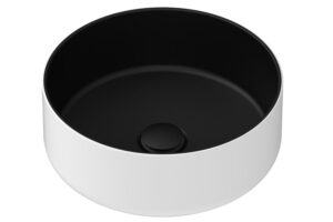 Lavabo SIMPLE 8 MAT BELO – CRNI