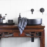 Lavabo SIMPLE 8 MAT CRNO – BELI