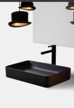 Lavabo SLIM 2 MAT CRNI