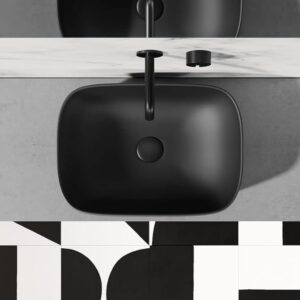 Lavabo SMILE 3 MAT CRNI