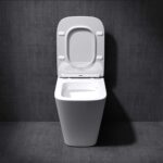 Podna-Konzolna šolja KVADRO-54cm (Rimless) komplet sa daskom