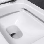 Podna-Konzolna šolja KVADRO-54cm (Rimless) komplet sa daskom