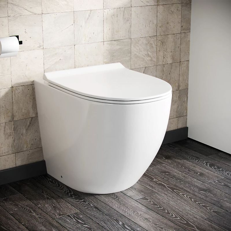 Podna-Konzolna šolja OVAL-54cm (Rimless) komplet sa daskom