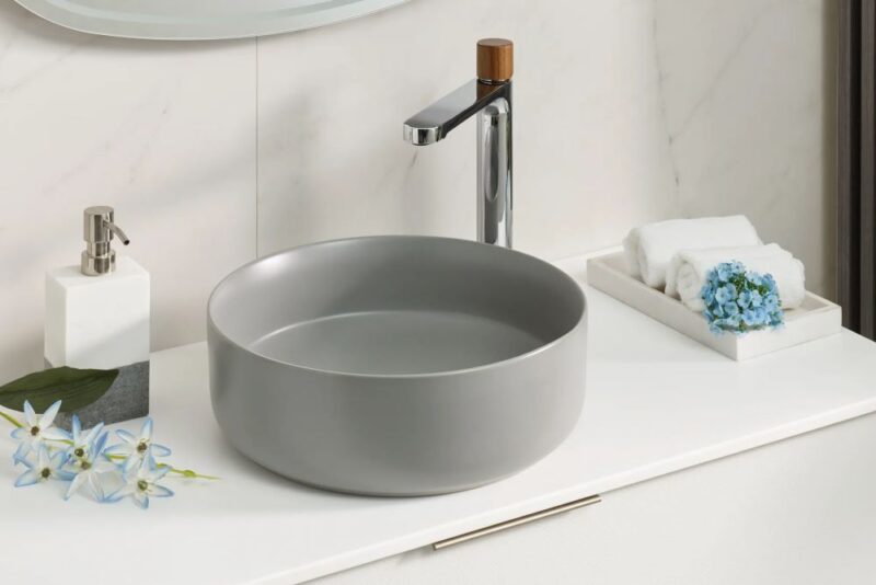 Lavabo SIMPLE 8 MAT SVETLO SIVI
