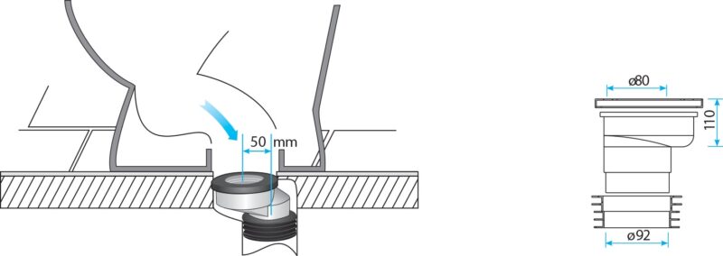 TEXO SIMPLON EKSCENTRIČNI L=50mm S00069