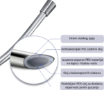 Tuš crevo 1.5 m PVC ANTI-TWIST