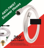 Tuš crevo 1.5 m PVC ANTI-TWIST