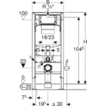 Ugradni vodokotlić DUOFIX – Geberit
