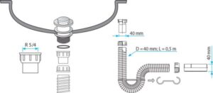 V&G FLEKSIBILNI SIFON 5/4′ S03013