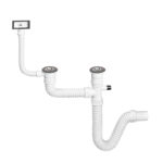 V&G FLEKSIBILNI SIFON ZA SUDOPERU 2/1 sa prelivom S03007