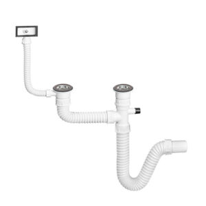 V&G FLEKSIBILNI SIFON ZA SUDOPERU 2/1 sa prelivom S03007