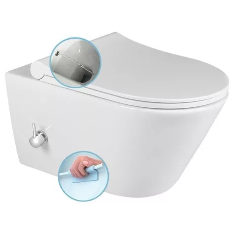 Konzolna šolja AVVA SLIM LUCCO sa funkcijom bidea topla i hladna voda